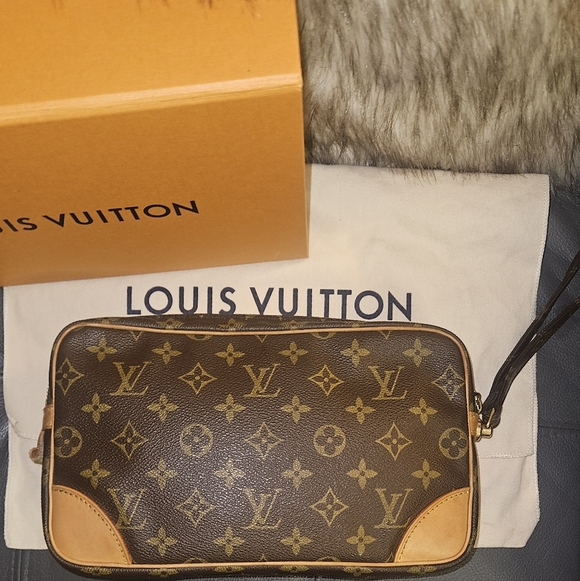 🚨Deal OF THE DAY🚨Louis Vuitton LV Clutch Marly Dragonne GM Brown Monogram - Picture 4 of 12